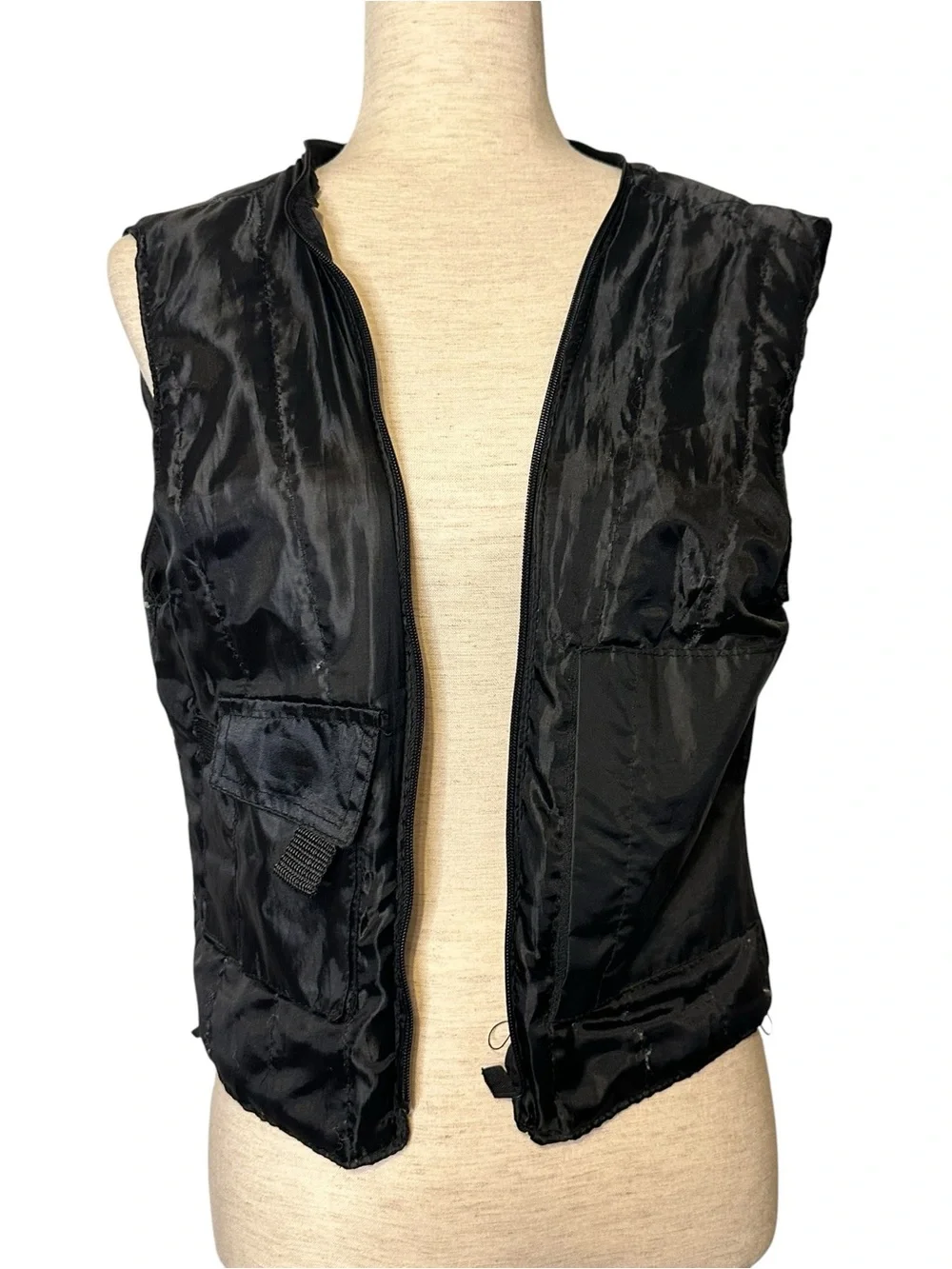 Vance Textiles Black Purple Moto Biker Jacket Lace Up Sides Y2K Cyber Large - Picture 11 of 14